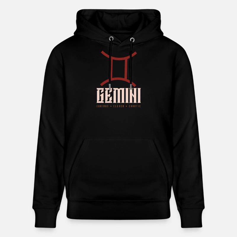 Gémeaux - Sweat à capuche bio CRUISER Stanley/Stella Unisexe - noir