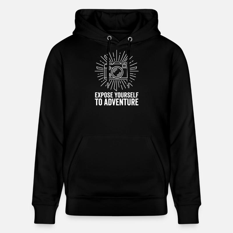 Exposez-vous à l’aventure - Sweat à capuche bio CRUISER Stanley/Stella Unisexe - noir