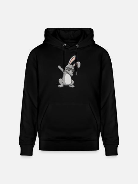 Easter Bunny Dab Easter - Stanley/Stella CRUISER Unisex Organic Hoodie - black