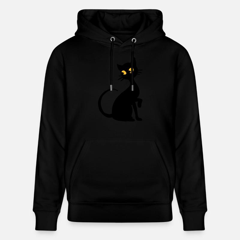 Chat - Sweat à capuche bio CRUISER Stanley/Stella Unisexe - noir