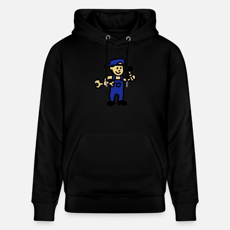 Handwerker 3 - Stanley/Stella Unisex Bio-Hoodie CRUISER  - Schwarz