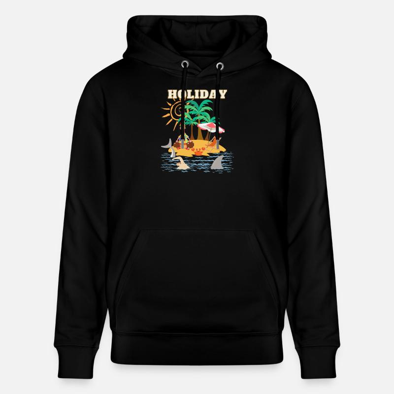 ART de vacances - Sweat à capuche bio CRUISER Stanley/Stella Unisexe - noir