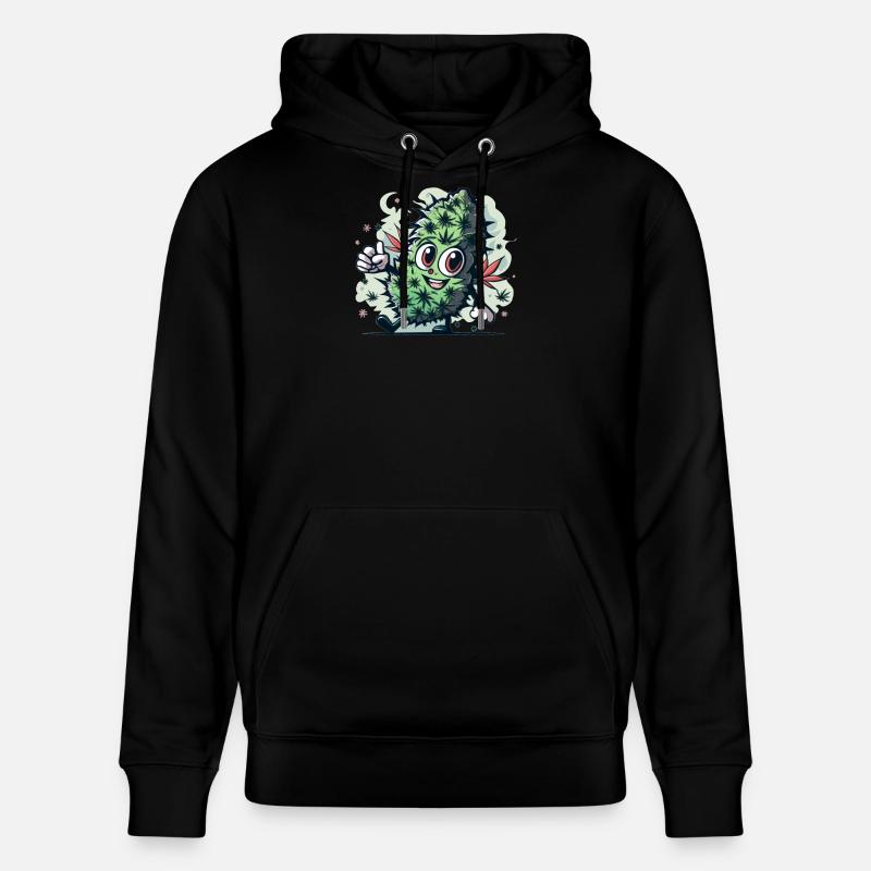 Feuille heureuse - Sweat à capuche bio CRUISER Stanley/Stella Unisexe - noir