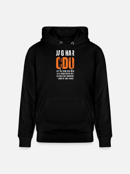 Jag har CDO - Ekologisk luvtröja CRUISER unisex från Stanley/Stella - svart
