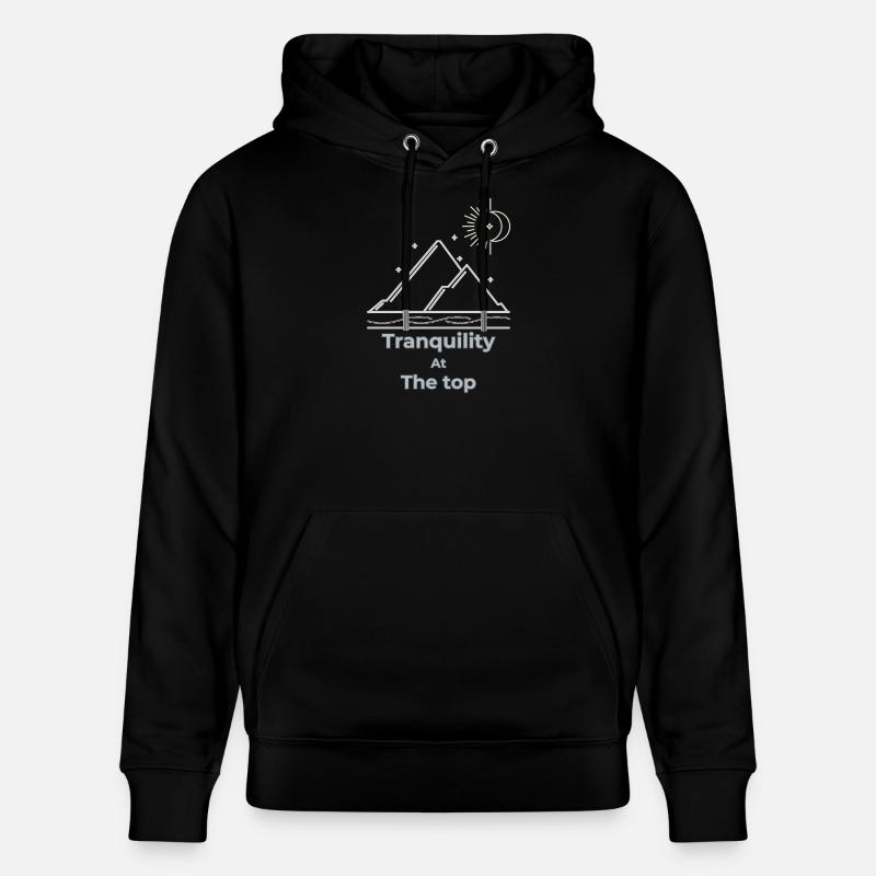 Tranquillité au sommet slow living - Sweat à capuche bio CRUISER Stanley/Stella Unisexe - noir