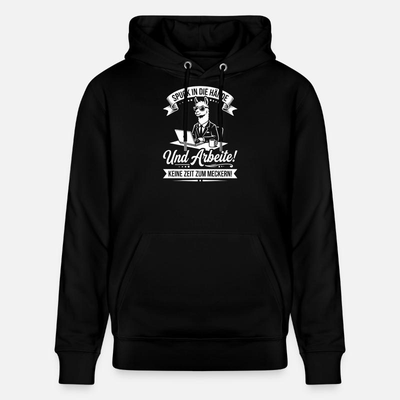 Crache dans tes mains, travaille ! - Sweat à capuche bio CRUISER Stanley/Stella Unisexe - noir
