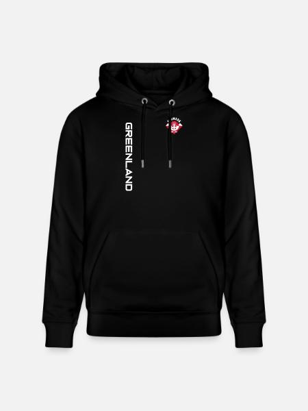 GREENLAND DENMARK | SINCE 1814 - Stanley/Stella CRUISER Unisex Organic Hoodie - black