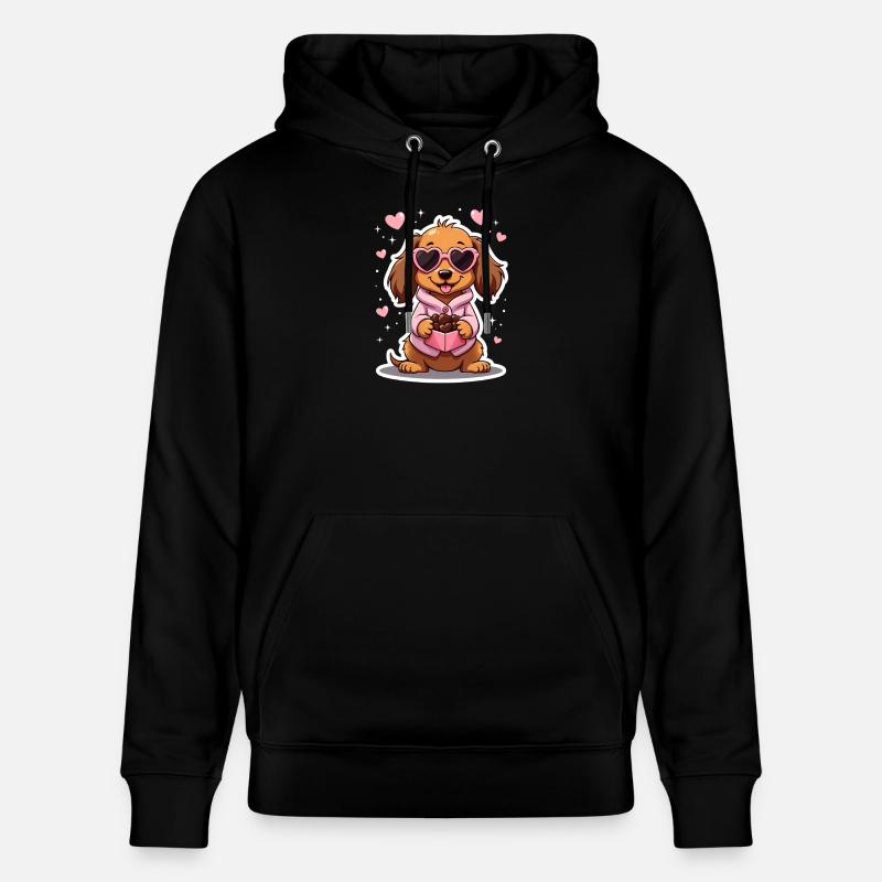 Dackel teckel teckel tekel - Sweat à capuche bio CRUISER Stanley/Stella Unisexe - noir