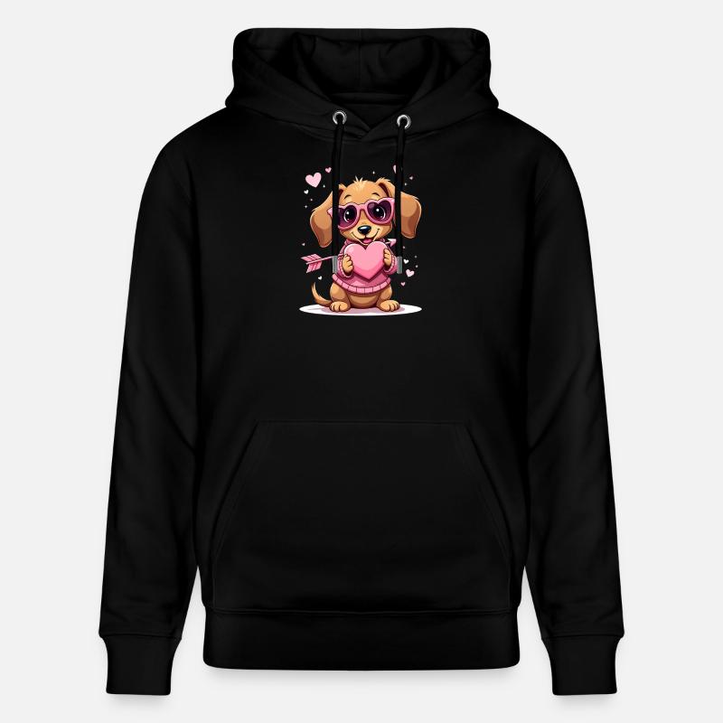 Dackel Dachshund Tekel - Stanley/Stella Unisex Bio-Hoodie CRUISER  - Schwarz