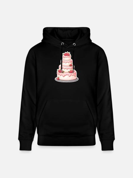 Cake Wedding - Stanley/Stella CRUISER Unisex Organic Hoodie - black