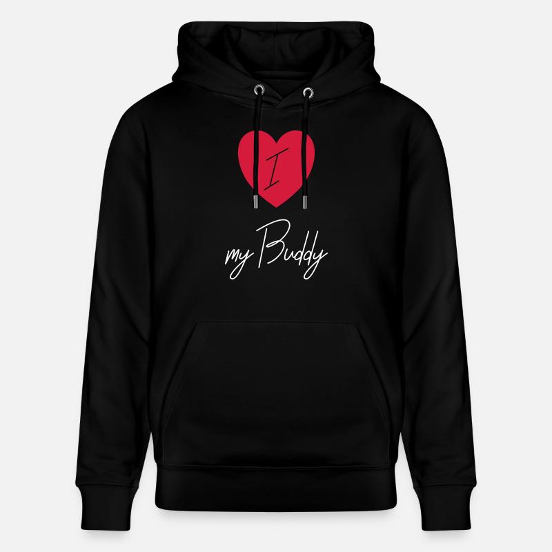 J'AIME MON BUDDY - Sweat à capuche bio CRUISER Stanley/Stella Unisexe - noir