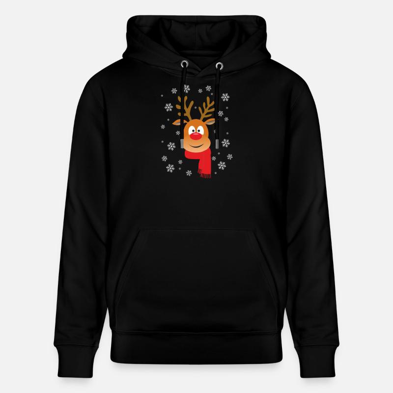 RENNE DE NOËL - Sweat à capuche bio CRUISER Stanley/Stella Unisexe - noir