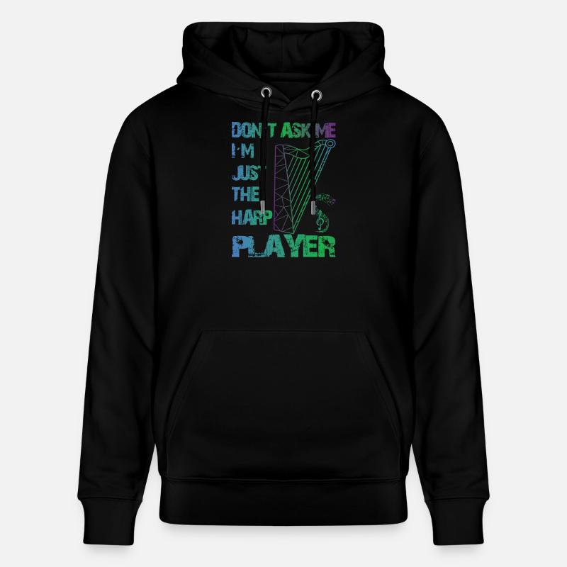 Joueurs de harpe - Sweat à capuche bio CRUISER Stanley/Stella Unisexe - noir