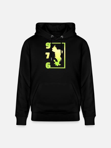 T SHIRT 976 MAYOTTE - Stanley/Stella CRUISER Unisex Organic Hoodie - black