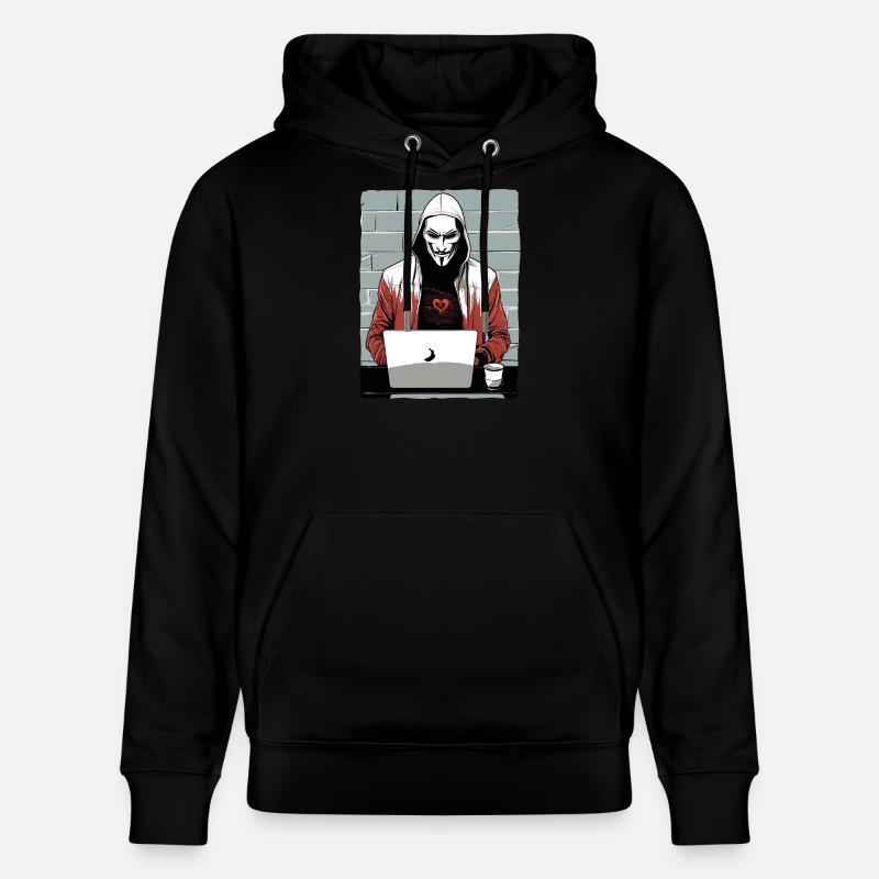 Anonymous Hacker - Stanley/Stella Unisex Bio-Hoodie CRUISER  - Schwarz