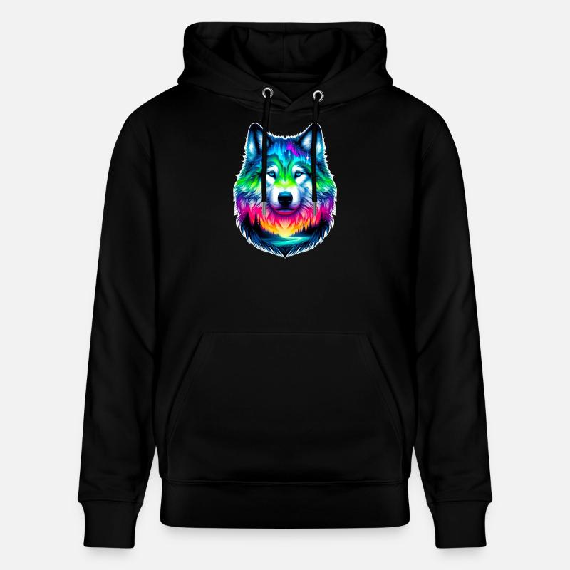 Loup - Sweat à capuche bio CRUISER Stanley/Stella Unisexe - noir