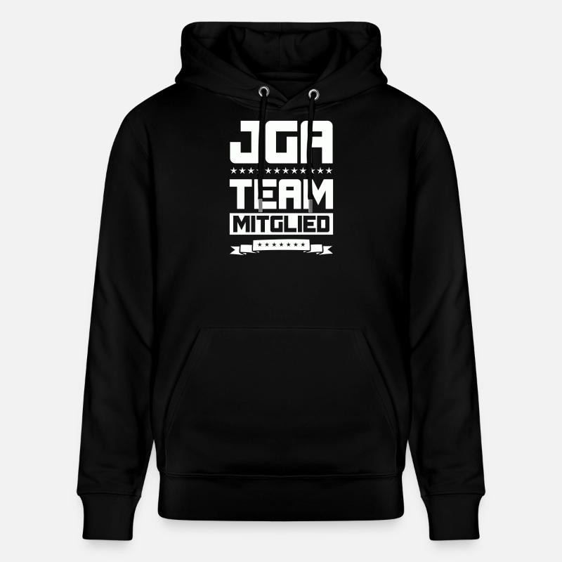 JGA TEAM MITGLIED - Stanley/Stella Unisex Bio-Hoodie CRUISER  - Schwarz