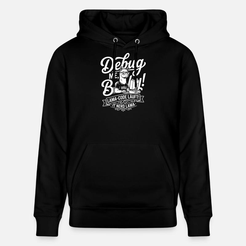 Lama Code Debug Design - Stanley/Stella Unisex Bio-Hoodie CRUISER  - Schwarz