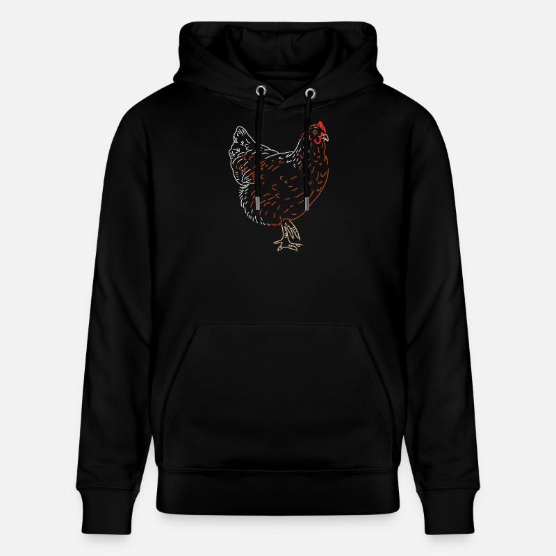 Hahn oder Henne - Stanley/Stella Unisex Bio-Hoodie CRUISER  - Schwarz