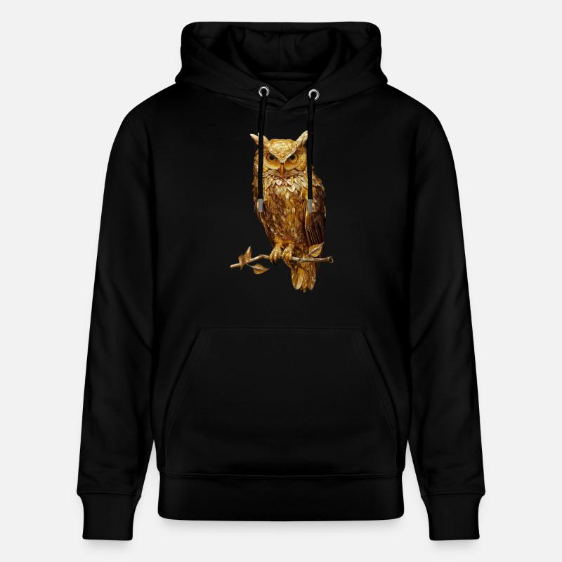 Eule - Stanley/Stella Unisex Bio-Hoodie CRUISER  - Schwarz