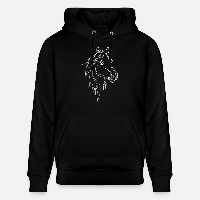Cheval - Sweat à capuche bio CRUISER Stanley/Stella Unisexe - noir