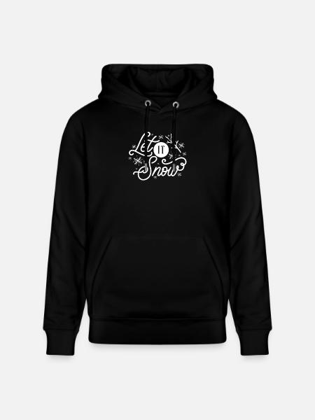 Let it Snow - Stanley/Stella CRUISER Unisex Organic Hoodie - black