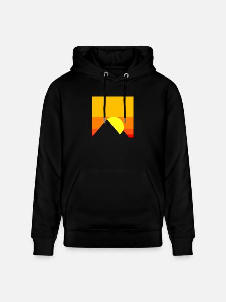 sunset - Stanley/Stella CRUISER Unisex Organic Hoodie - black