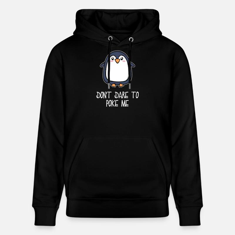 Antarktis Tier süß Pinguin Seevogel Statement - Stanley/Stella Unisex Bio-Hoodie CRUISER - Schwarz