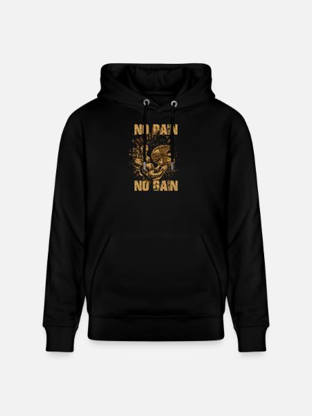 Kein Schmerz Kein Gewinn - Stanley/Stella Unisex Bio-Hoodie CRUISER - Schwarz