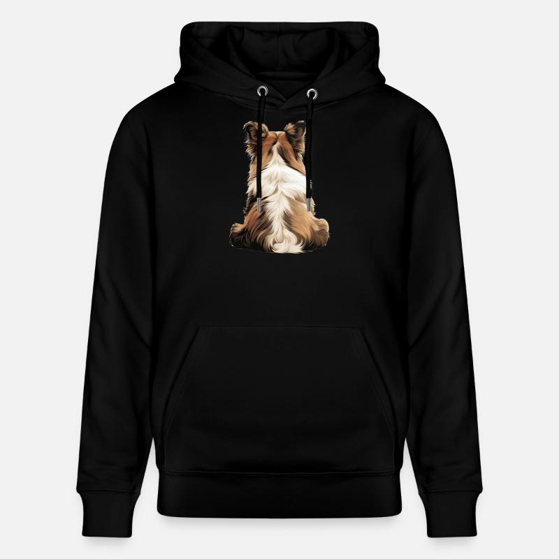 Chien de berger Shetland - Sweat à capuche bio CRUISER Stanley/Stella Unisexe - noir