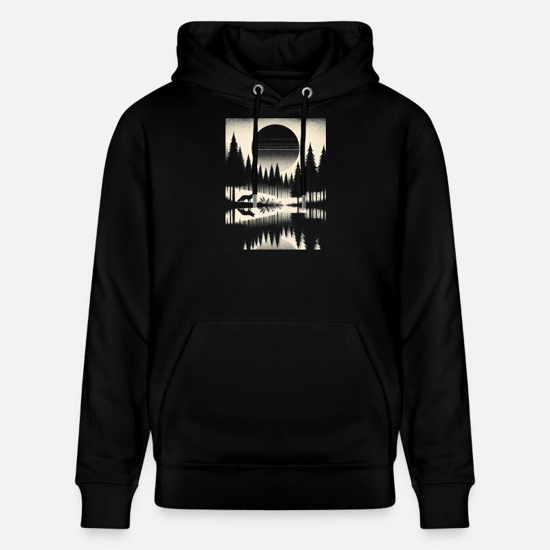 FUCHS IM WALD - Stanley/Stella Unisex Bio-Hoodie CRUISER  - Schwarz