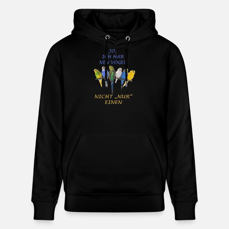 Dire oiseaux Perruche - Sweat à capuche bio CRUISER Stanley/Stella Unisexe - noir