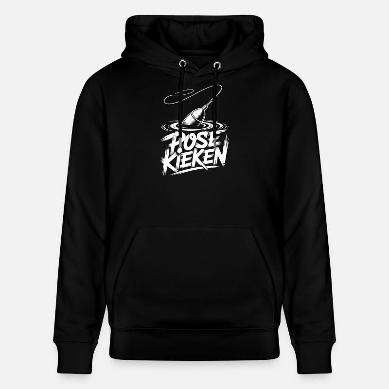 Pêche, Dicton, Pose - Sweat à capuche bio CRUISER Stanley/Stella Unisexe - noir