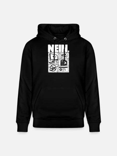 Nein ist Nein Computer IT Design - Stanley/Stella Unisex Bio-Hoodie CRUISER - Schwarz