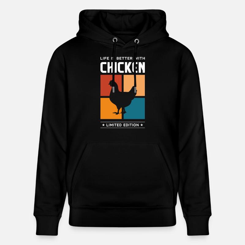 Poulet - Sweat à capuche bio CRUISER Stanley/Stella Unisexe - noir