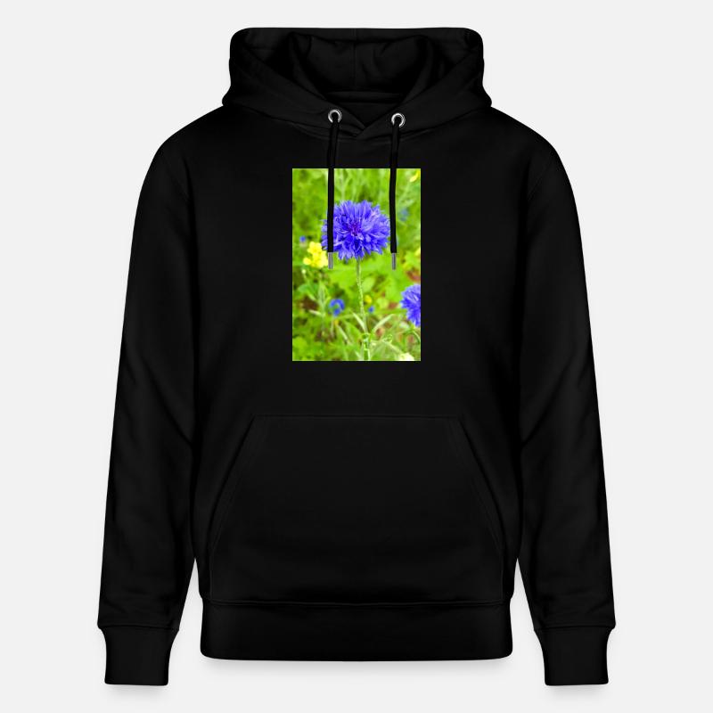 bluebottle aussi bleuet bleuet cyan - Sweat à capuche bio CRUISER Stanley/Stella Unisexe - noir