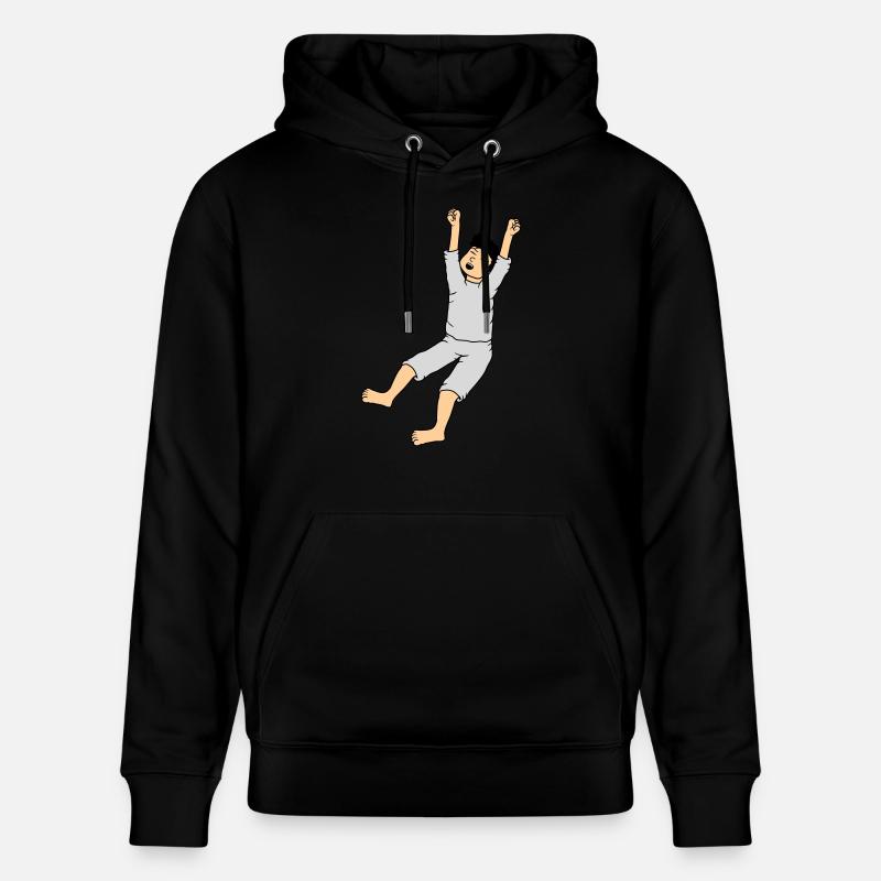 Mann im Schlafanzug - Stanley/Stella Unisex Bio-Hoodie CRUISER  - Schwarz