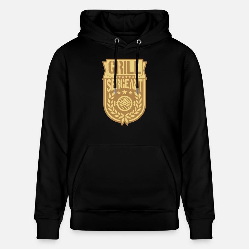 Grill Sergeant cool Lorbeerkranz - Stanley/Stella Unisex Bio-Hoodie CRUISER  - Schwarz