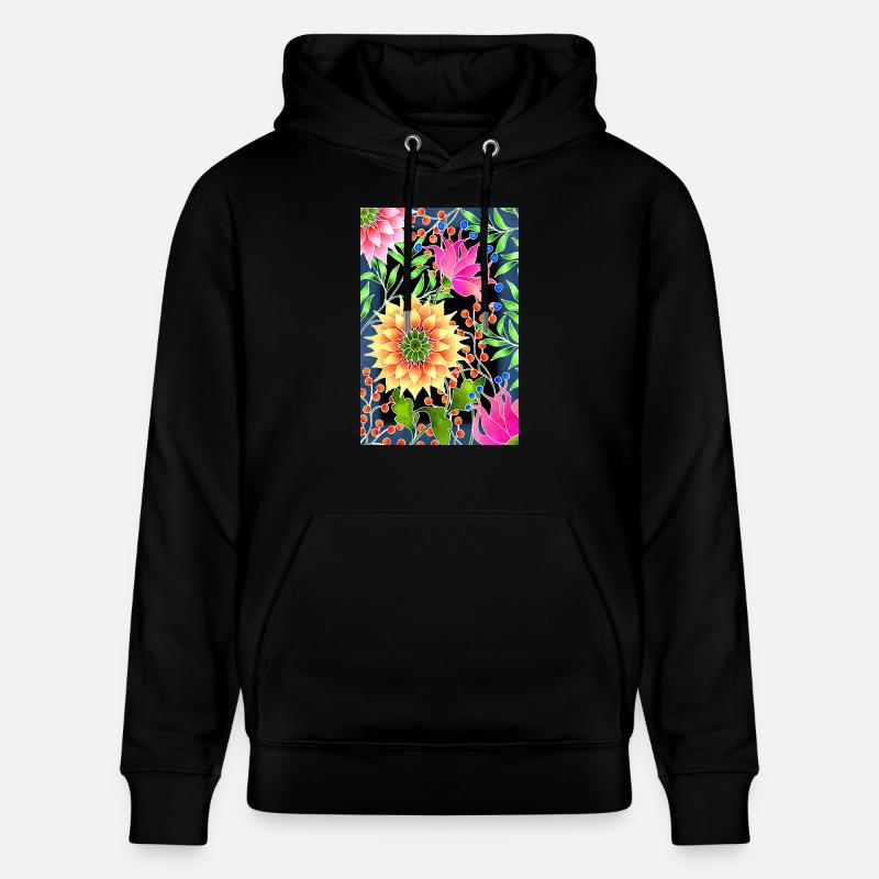 Fleur - Sweat à capuche bio CRUISER Stanley/Stella Unisexe - noir