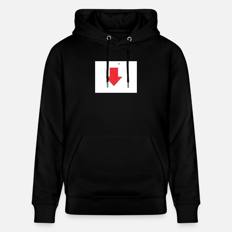 Pfeil Gesicht - Stanley/Stella Unisex Bio-Hoodie CRUISER  - Schwarz