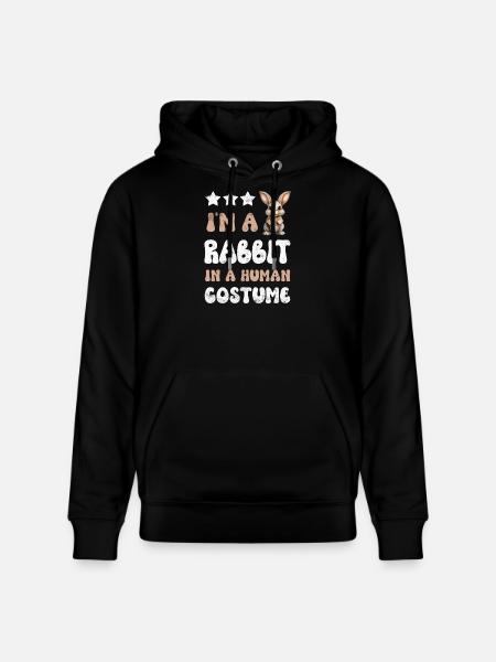 Rabbit Rabbit - Stanley/Stella CRUISER Unisex Organic Hoodie - black
