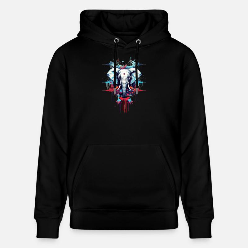 Designer Style éléphant - Sweat à capuche bio CRUISER Stanley/Stella Unisexe - noir