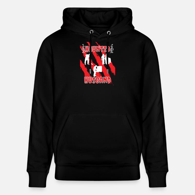 Husband Haunted - Stanley/Stella Unisex Bio-Hoodie CRUISER  - Schwarz