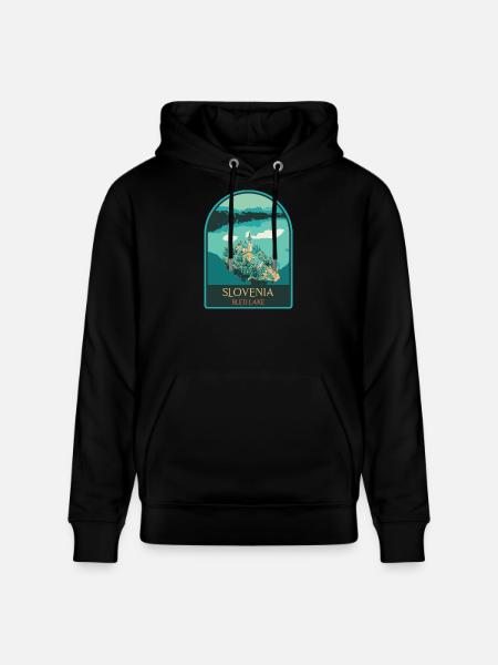 Illustration : L'île enchantée de Bled - Sweat à capuche bio CRUISER Stanley/Stella Unisexe - noir