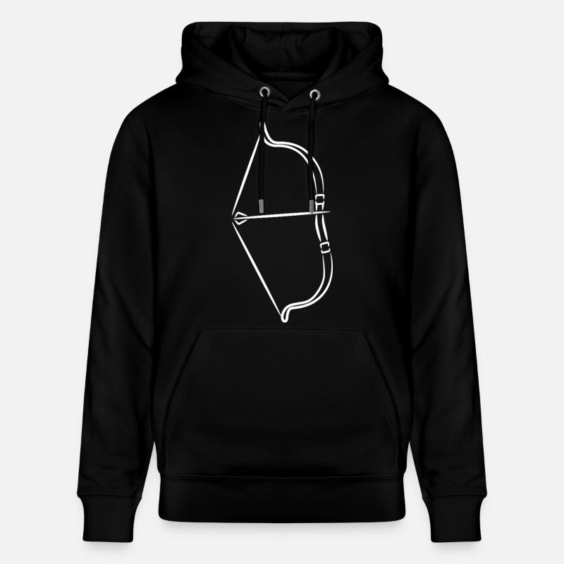 Pfeil und Bogen - Stanley/Stella Unisex Bio-Hoodie CRUISER  - Schwarz