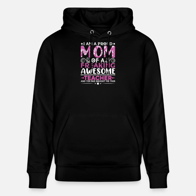 Stolze Lehrerinnen Botschaft  - Stanley/Stella Unisex Bio-Hoodie CRUISER  - Schwarz