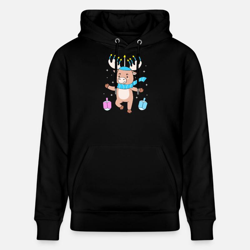 Hanoukka Hanoukka Hanoucca - Sweat à capuche bio CRUISER Stanley/Stella Unisexe - noir