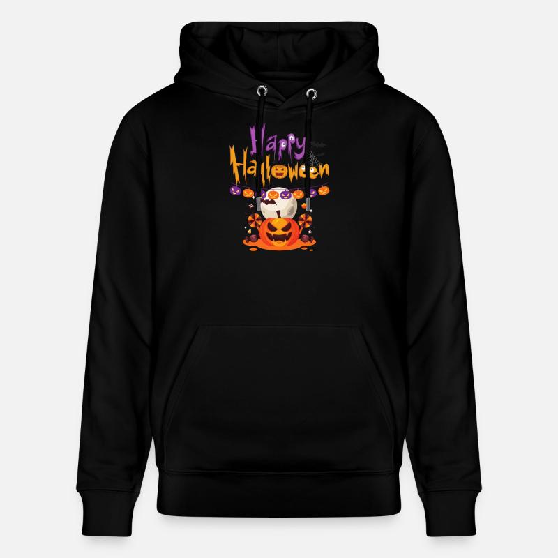 Joyeux plaisir de citrouille d’Halloween - Sweat à capuche bio CRUISER Stanley/Stella Unisexe - noir