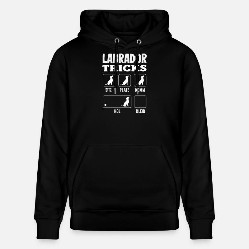 Astuces du Labrador - Sweat à capuche bio CRUISER Stanley/Stella Unisexe - noir