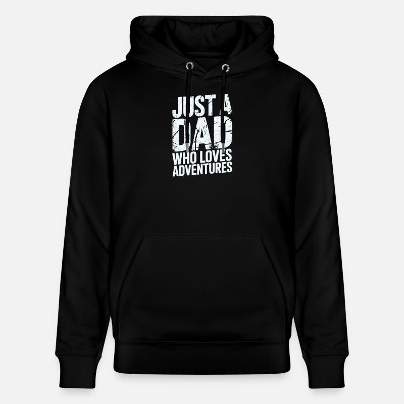 Vater der Abenteuer - Stanley/Stella Unisex Bio-Hoodie CRUISER  - Schwarz